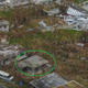 The same area pictured above, with the trees stripped bare and the missing house clearly visible. Image: National Weather Service